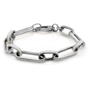 14K Gold Large Enamel Link Bracelet