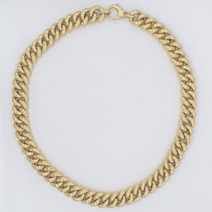 14k Gold Curb Link Necklace