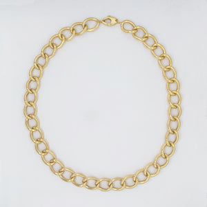 14k Gold Curb Link Necklace