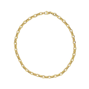 14k Gold Curb Link Necklace