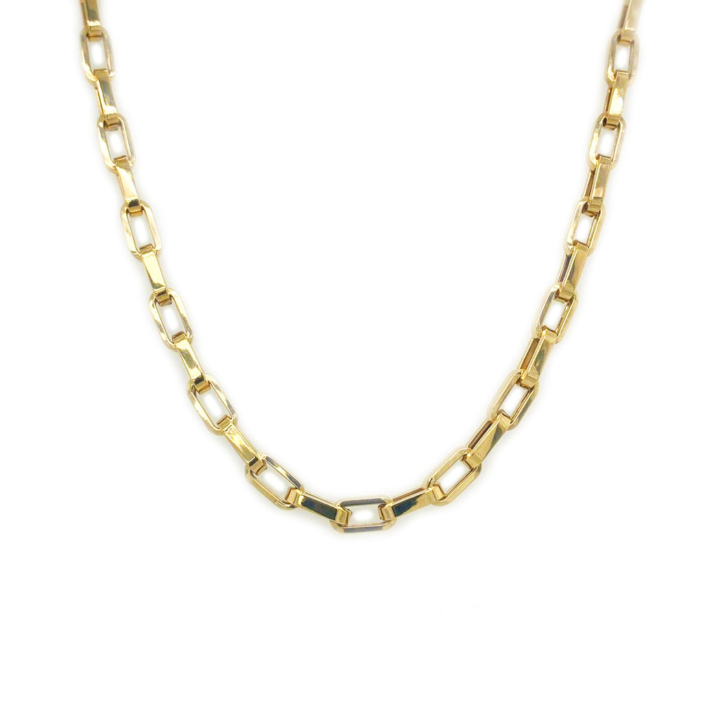 14k Gold Curb Link Necklace