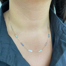 Load image into Gallery viewer, 14k Gold &amp; Pearl Station Necklace