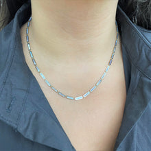 Load image into Gallery viewer, 14k Gold &amp; Mother of Pearl Station Bar Necklace