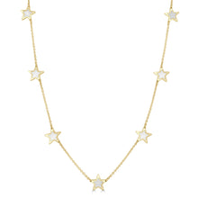 Load image into Gallery viewer, 14k Gold &amp; Pearl Star Necklace