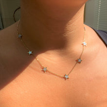 Load image into Gallery viewer, 14k Gold &amp; Pearl Star Necklace