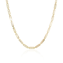 Load image into Gallery viewer, 14k Gold &amp; Mother of Pearl Station Bar Necklace
