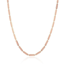 Load image into Gallery viewer, 14k Gold &amp; Light Pink Station Bar Necklace