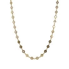 Load image into Gallery viewer, 14K Gold &amp; Circle Mother of Pearl Station Necklace