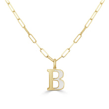 Load image into Gallery viewer, 14k Gold &amp; Pearl Initial Necklace - Small