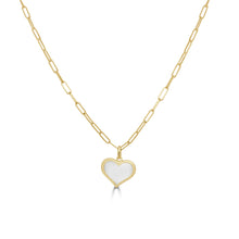 Load image into Gallery viewer, 14k Gold &amp; Pearl Heart Necklace