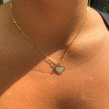 Load image into Gallery viewer, 14k Gold &amp; Pearl Heart Necklace
