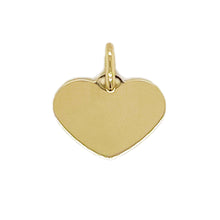 Load image into Gallery viewer, 14k Gold Engravable Heart Charm