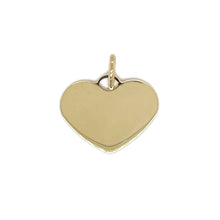 Load image into Gallery viewer, 14k Gold Engravable Heart Charm