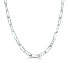 Load image into Gallery viewer, 14k Gold Paperclip Link Chain Necklace