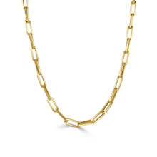 Load image into Gallery viewer, 14k Gold Paperclip Link Necklace