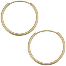 Load image into Gallery viewer, 14k Yellow Gold Endless Hoop Earrings