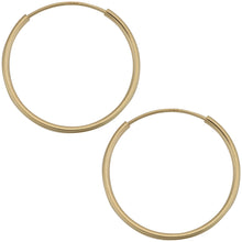 Load image into Gallery viewer, 14k Yellow Gold Endless Hoop Earrings