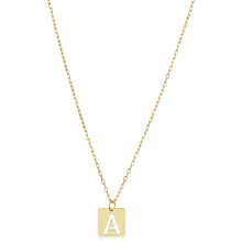 Load image into Gallery viewer, 14k Gold Initial Necklace