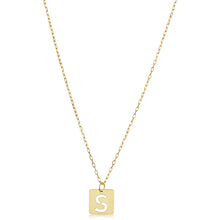 Load image into Gallery viewer, 14k Gold Initial Necklace