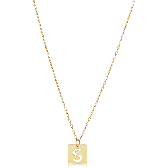 Women'S 14k Gold Plated Initial Necklaces, Dainty Letter Pendant Necklaces  Personalized With Tiny Monogrammed Initials, Cute Choker Necklaces, Simple  Gold Jewelry For Girls | SHEIN UK