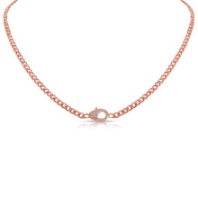 Load image into Gallery viewer, 14k Gold &amp; Diamond Paperclip Link Necklace