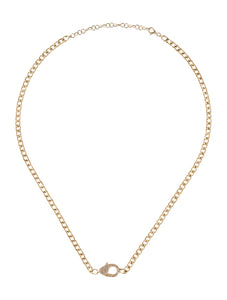 14k Gold & Diamond Paperclip Link Necklace