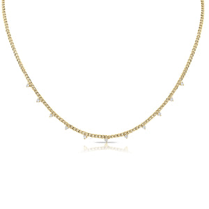 14k Gold & Diamond Link Necklace