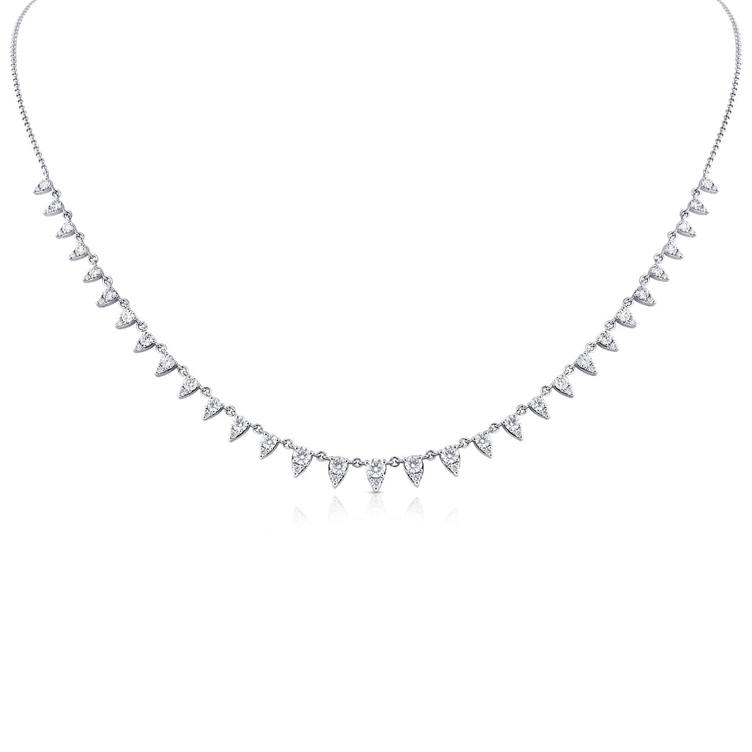 14k Gold & Diamond Dangle Necklace