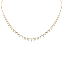 Load image into Gallery viewer, 14k Gold &amp; Diamond Dangle Necklace