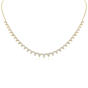 14k Gold & Diamond Dangle Necklace