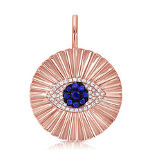 Load image into Gallery viewer, 14k Gold &amp; Diamond Evil Eye Charm