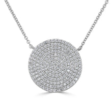 Load image into Gallery viewer, 14k Gold &amp; Diamond Large Disc Necklace