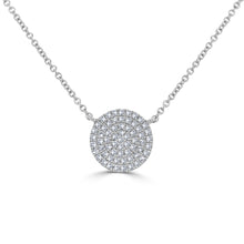 Load image into Gallery viewer, 14k Gold &amp; Diamond Disc Necklace