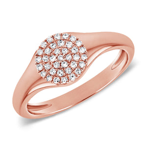 14k Gold & Diamond Pinky Ring