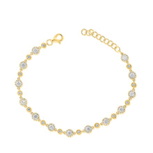 Load image into Gallery viewer, 14k Gold &amp; Diamond Bracelet