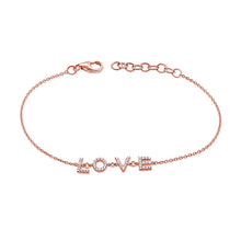 Load image into Gallery viewer, 14k Gold &amp; Diamond Love Bracelet
