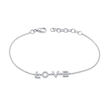 Load image into Gallery viewer, 14k Gold &amp; Diamond Love Bracelet
