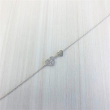Load image into Gallery viewer, 14k Gold &amp; Diamond Heart Bracelet