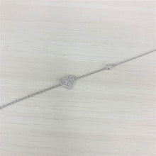 Load image into Gallery viewer, 14k Gold &amp; Diamond Heart Bracelet