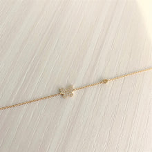 Load image into Gallery viewer, 14k Gold &amp; Diamond Butterfly Bracelet