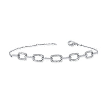 Load image into Gallery viewer, 14k Gold &amp; Diamond Link Bracelet