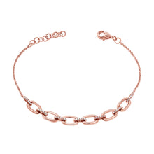 Load image into Gallery viewer, 14k Gold &amp; Diamond Link Bracelet