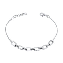 Load image into Gallery viewer, 14k Gold &amp; Diamond Link Bracelet