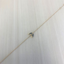 Load image into Gallery viewer, 14k Gold &amp; Diamond Black Moon Bracelet
