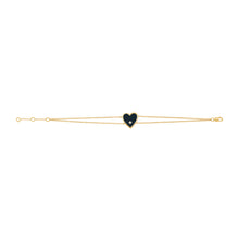 Load image into Gallery viewer, 14k Gold &amp; Diamond Heart Bracelet