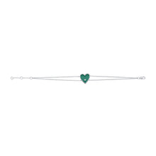 Load image into Gallery viewer, 14k Gold &amp; Diamond Heart Bracelet