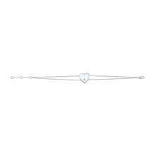 Load image into Gallery viewer, 14k Gold &amp; Diamond Heart Bracelet