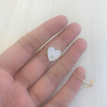 Load image into Gallery viewer, 14k Gold &amp; Diamond Heart Bracelet