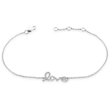 Load image into Gallery viewer, 14k Gold &amp; Diamond Script Love Bracelet