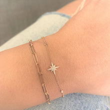 Load image into Gallery viewer, 14k Gold &amp; Diamond Star Bracelet